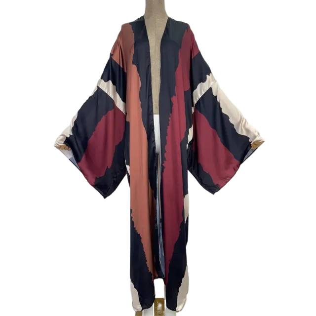 Pre Order: Loose Long Kimono  Cardigan - WINI