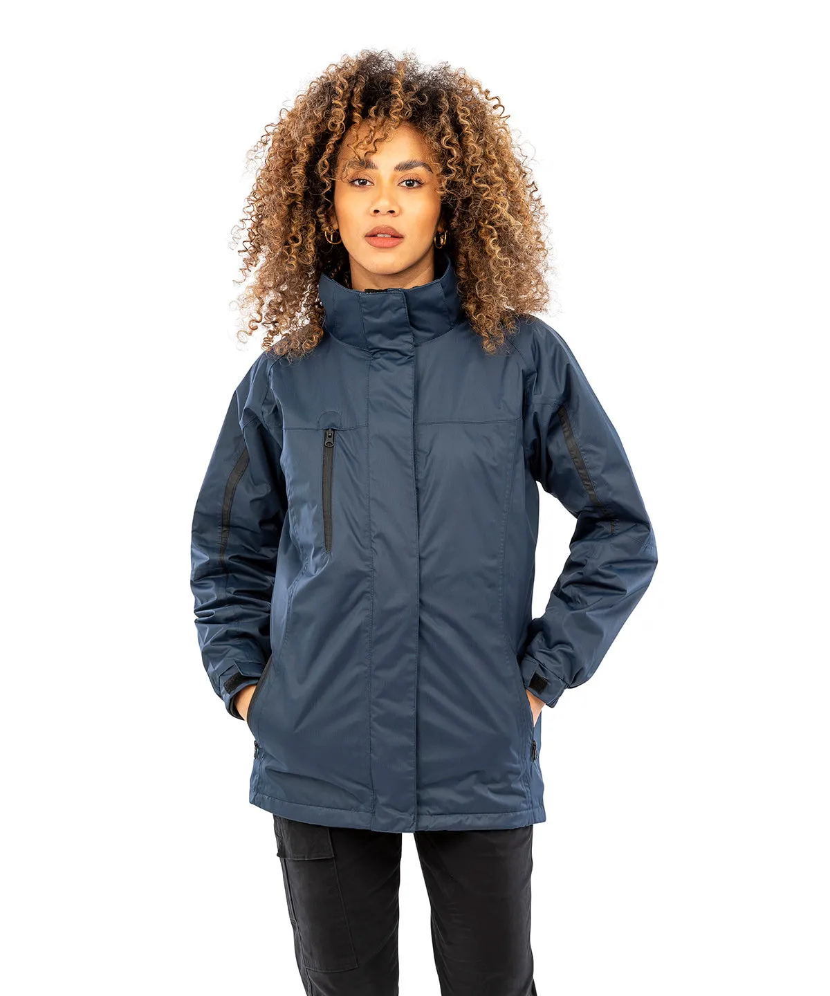 Red/Black - Women's 3-in-1 journey jacket with softshell inner