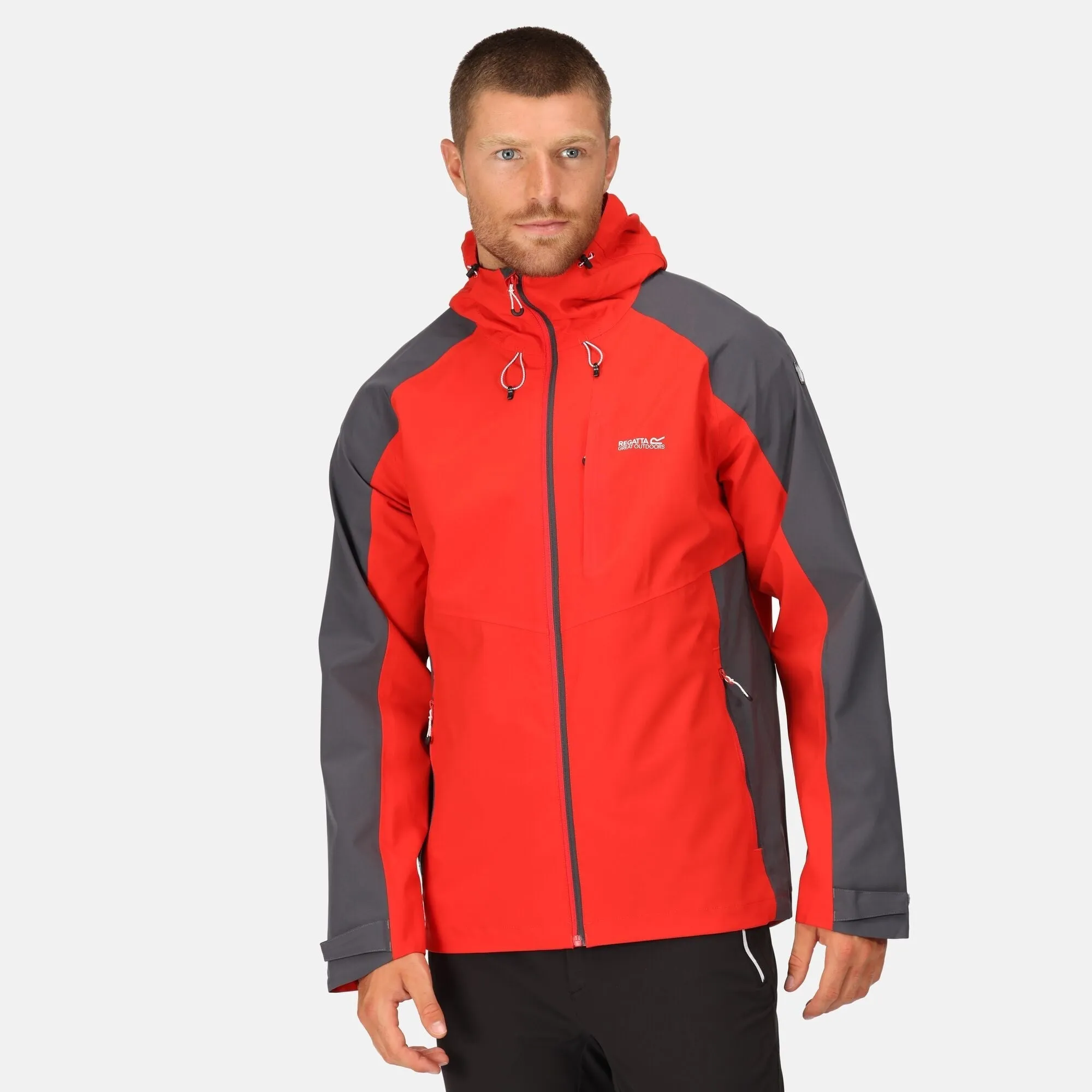 Regatta Mens Britedale Waterproof Breathable with LED Torch Jacket