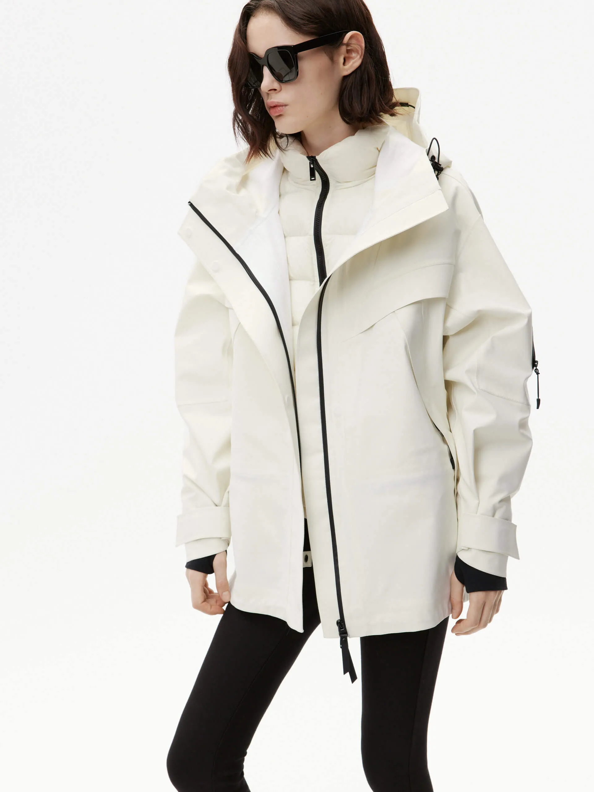 Relaxed Hooded Down Jacket