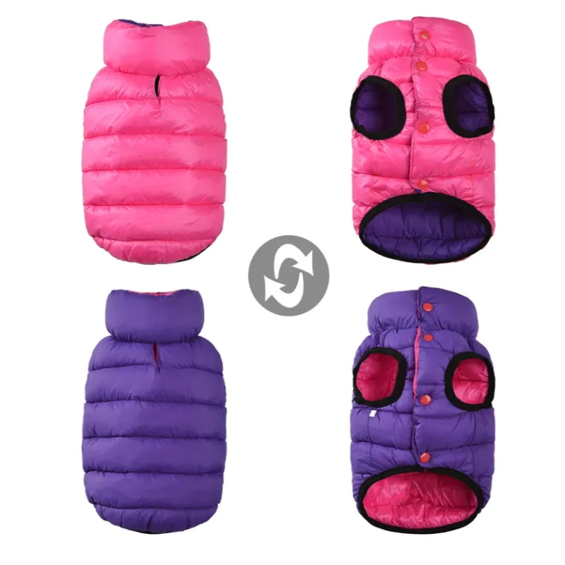 Reversible Puffer Vest Various Colors