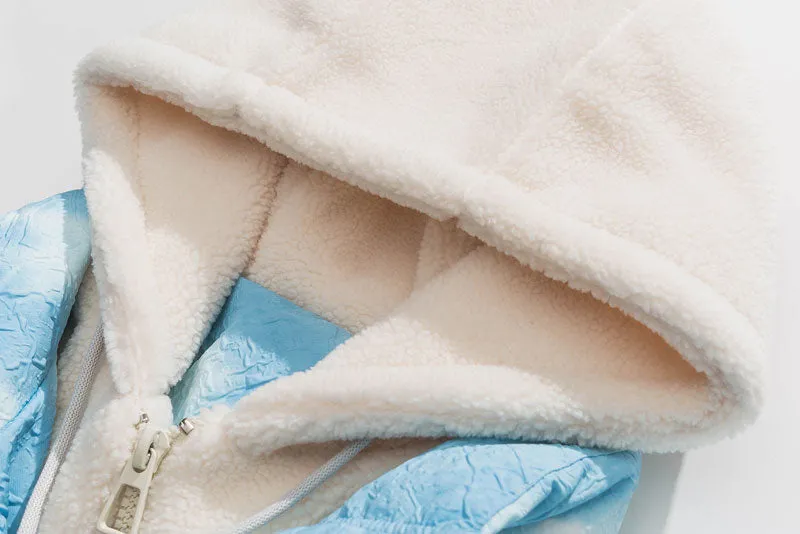 Sky Blue Hooded Parka