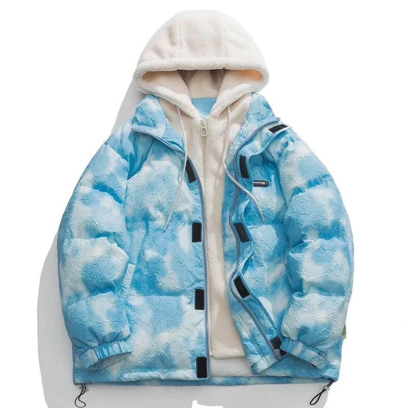 Sky Blue Hooded Parka