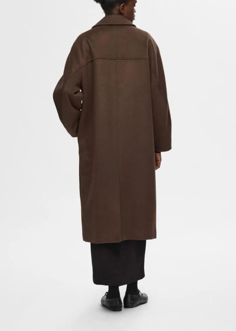 SLFELENORA WOOL COAT | COFFEE BEAN