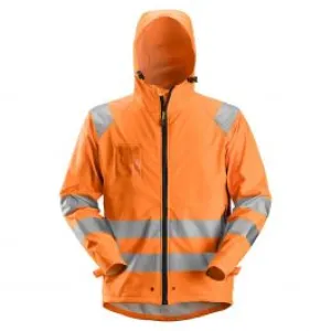 Snickers&#x20;8233&#x20;Rain&#x20;Jacket&#x20;High-Vis,&#x20;Class&#x20;3&#x20;PU