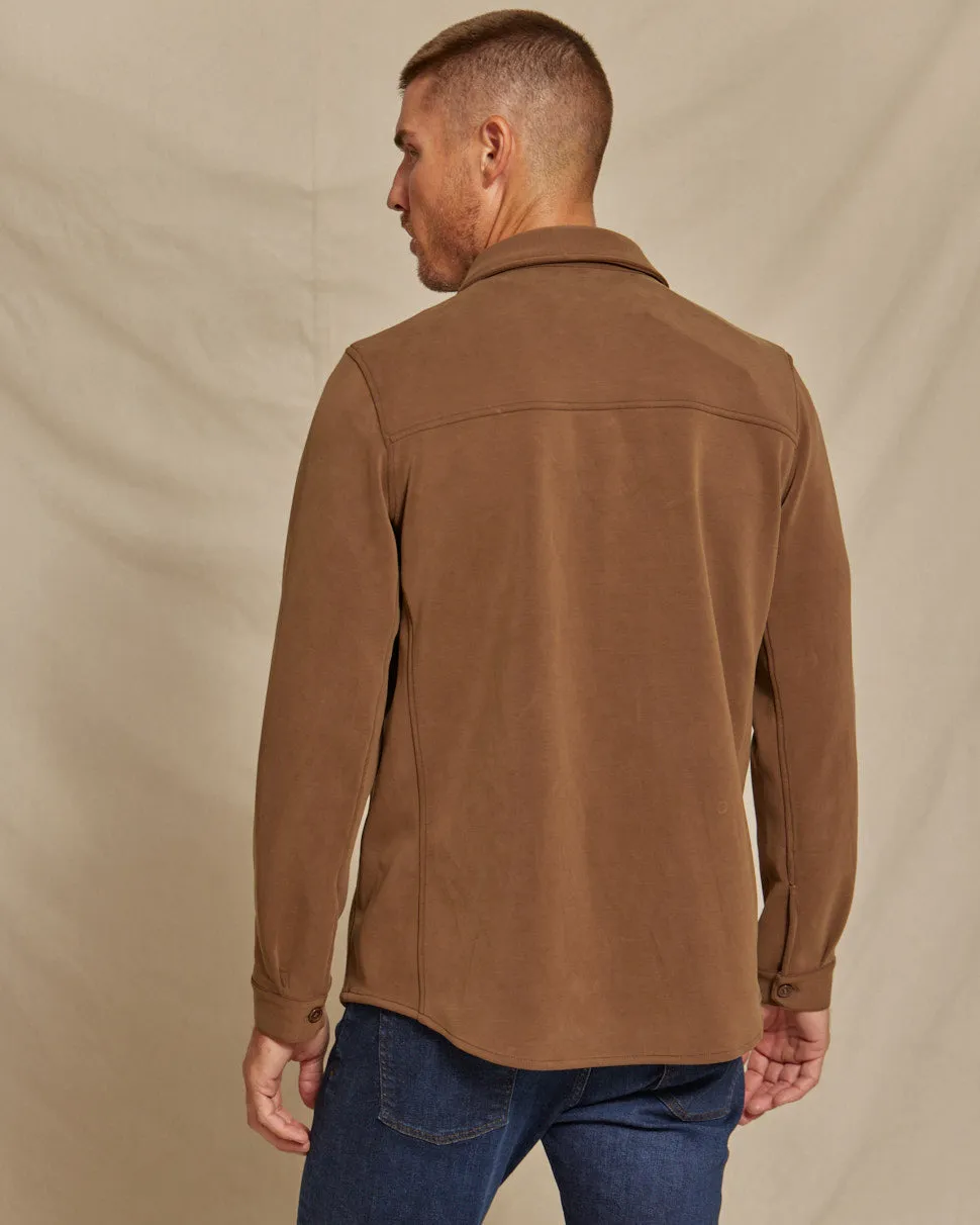 The Noah - Double Knit Chore Coat - Mocha