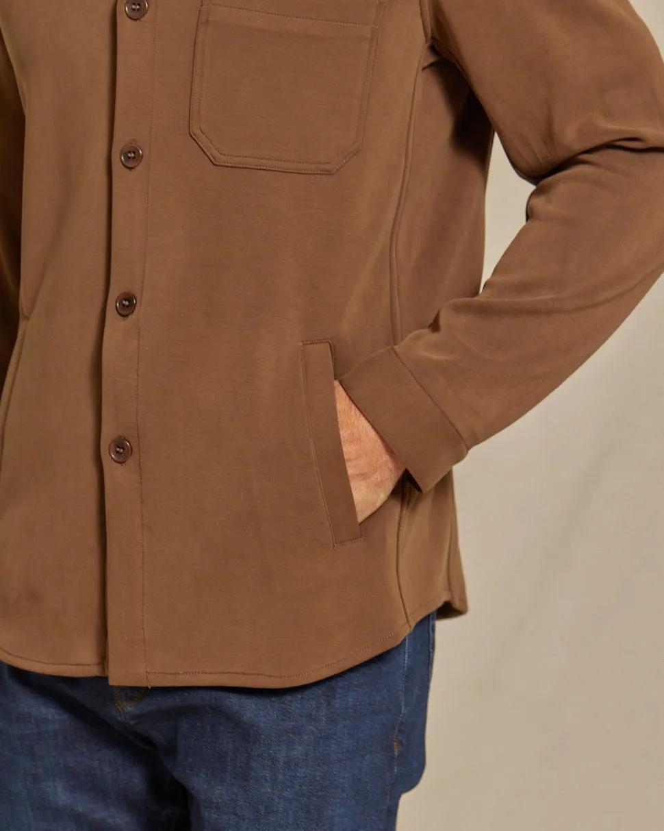 The Noah - Double Knit Chore Coat - Mocha