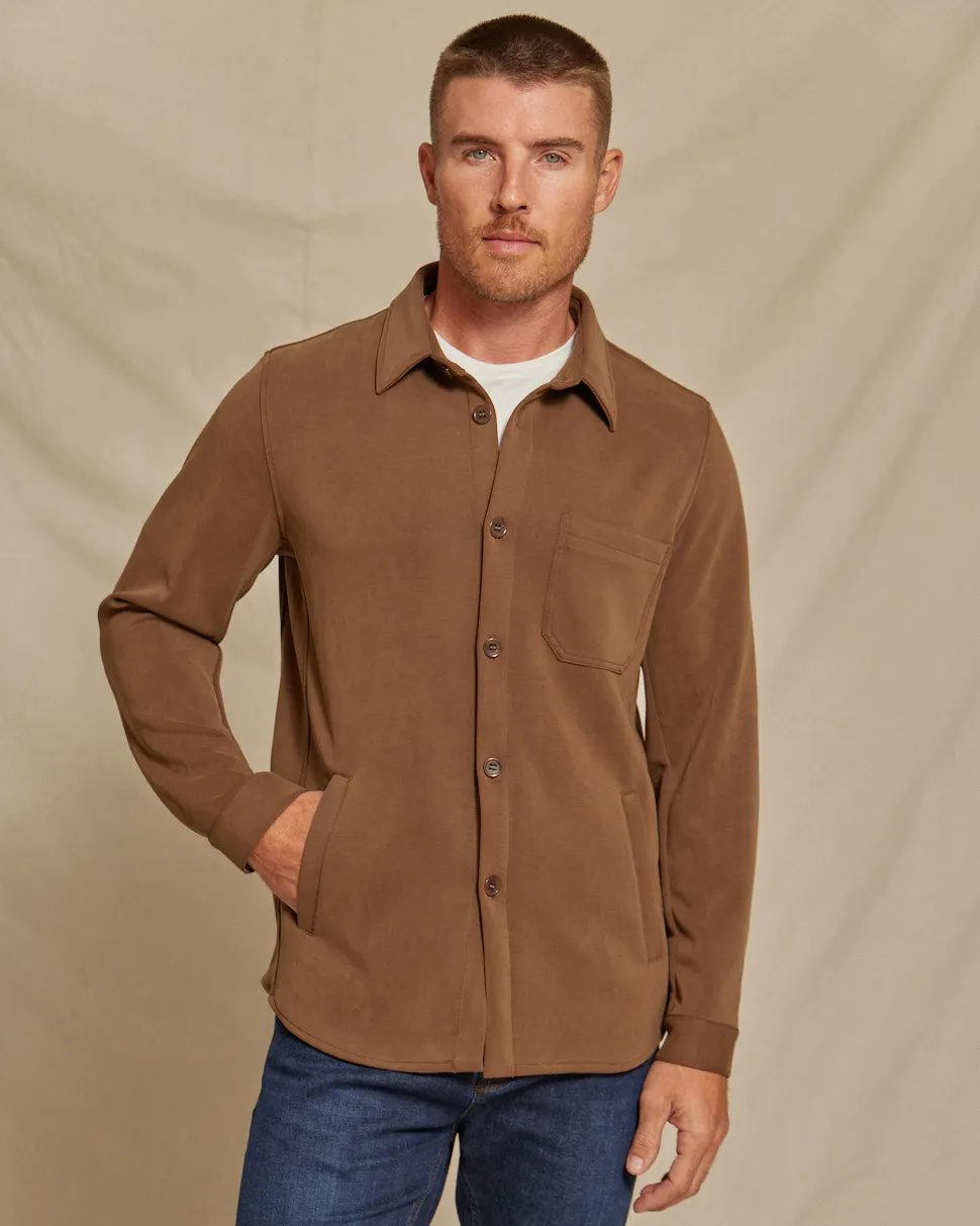 The Noah - Double Knit Chore Coat - Mocha