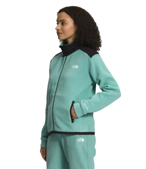 The North Face Wmns Alpine Polartec 200 Fleece FullZip Jkt Wasabi/TNF Black