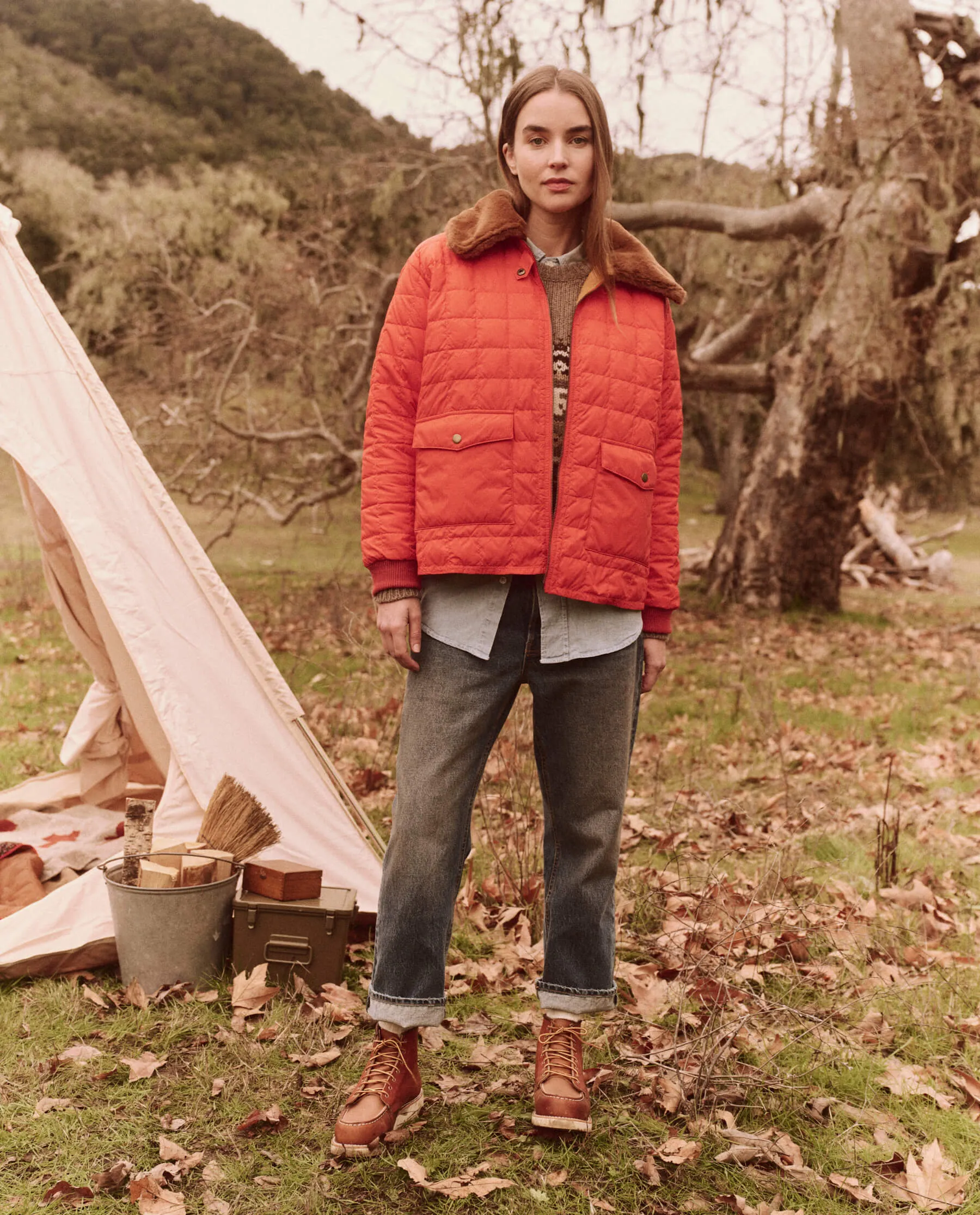 The Reversible Down Logger Puffer. -- Poppy and Amber