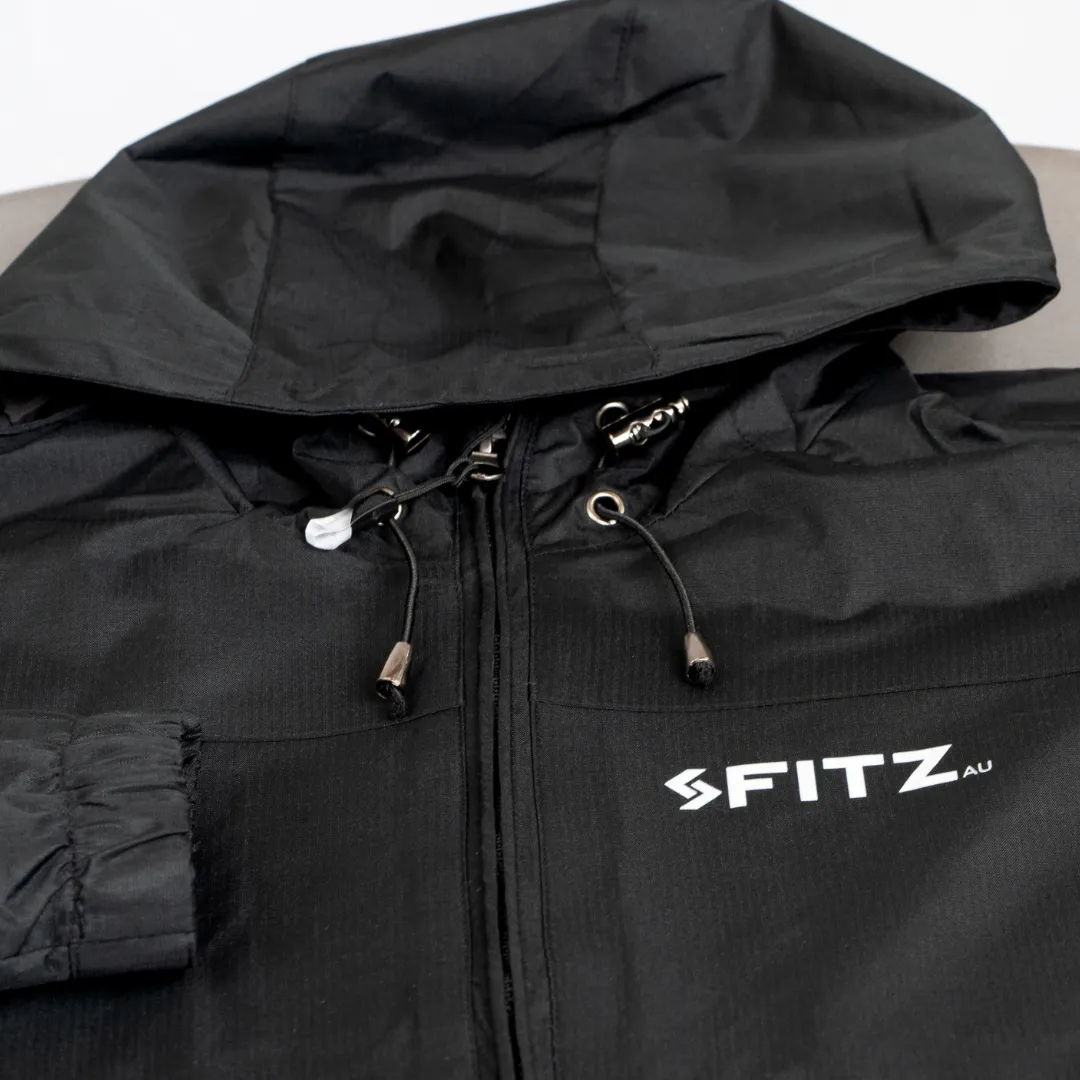 Unisex Lightweight Waterproof Windproof Jacket Hooded Zipper Windbreaker FITZ