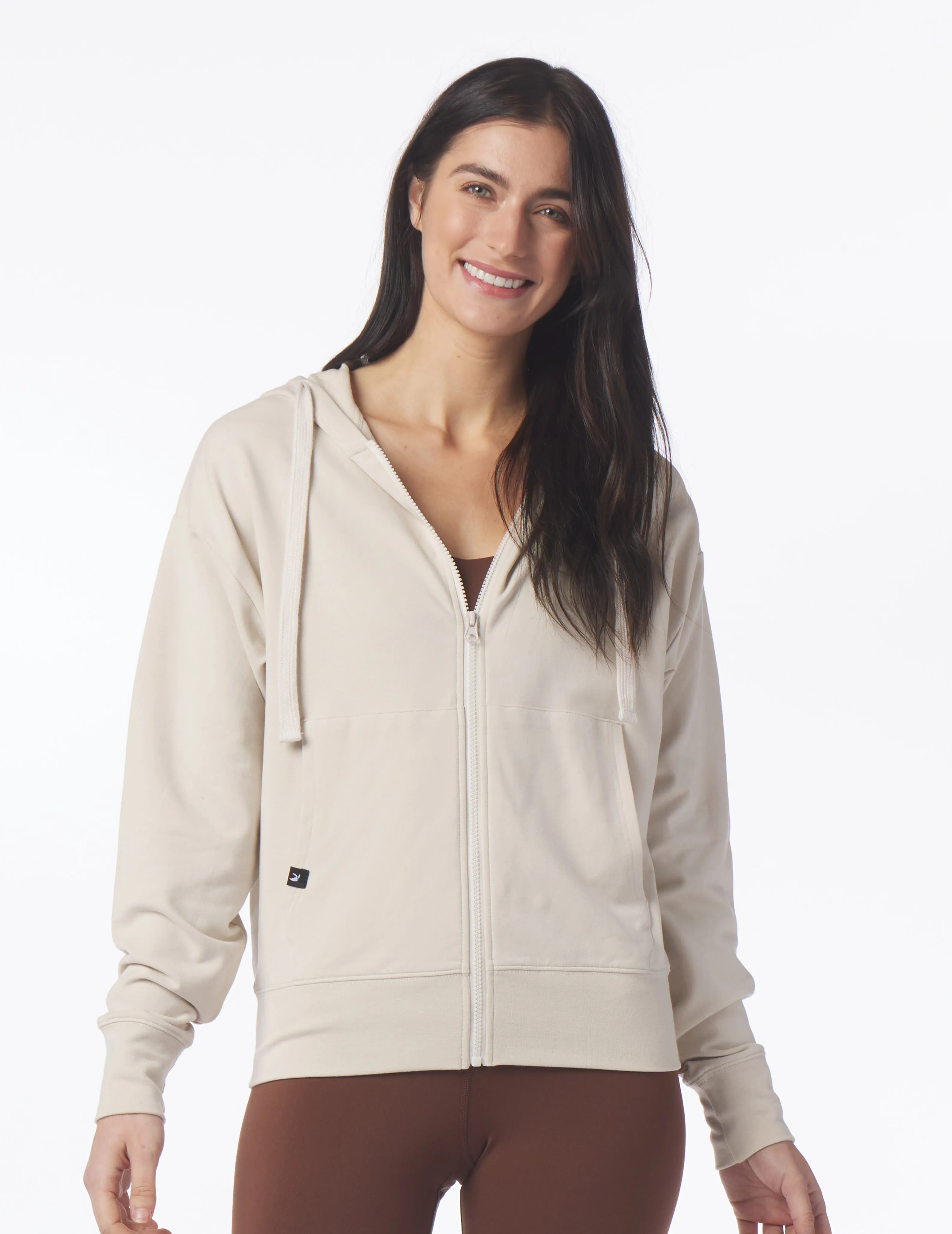 Vintage Oversized Zip Up, Oatmilk