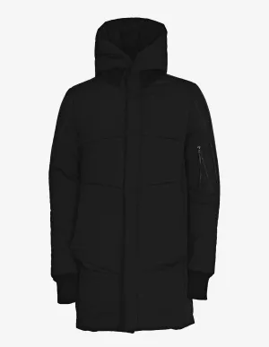 Windproof-Flap Hooded Parka