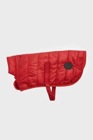 Wine Quilted Dog Coat