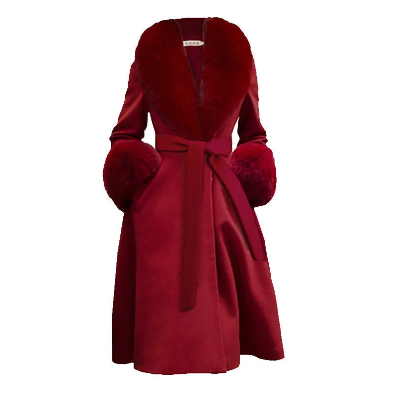 Women's Double-sided Woolen Coat - Korean-style Chic