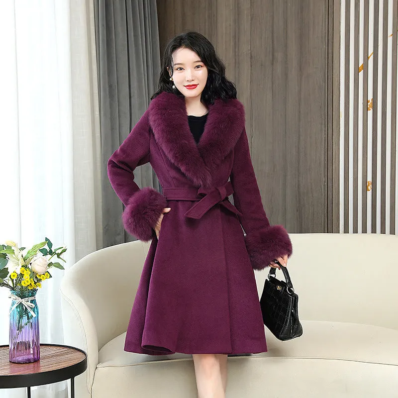 Women's Double-sided Woolen Coat - Korean-style Chic