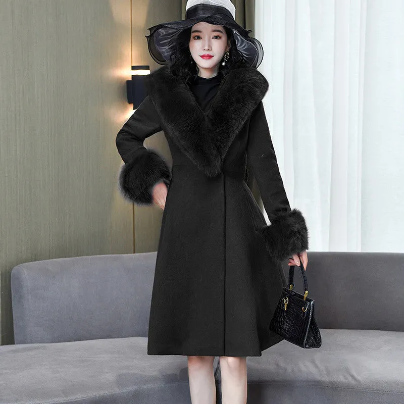 Women's Double-sided Woolen Coat - Korean-style Chic