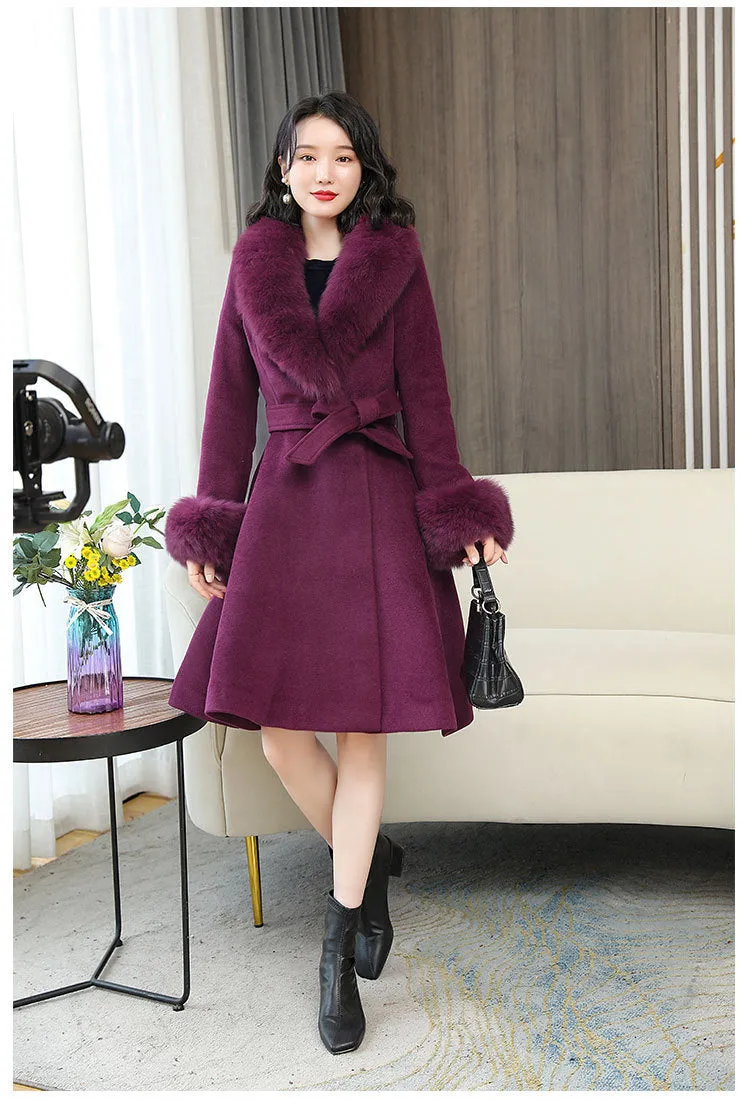 Women's Double-sided Woolen Coat - Korean-style Chic