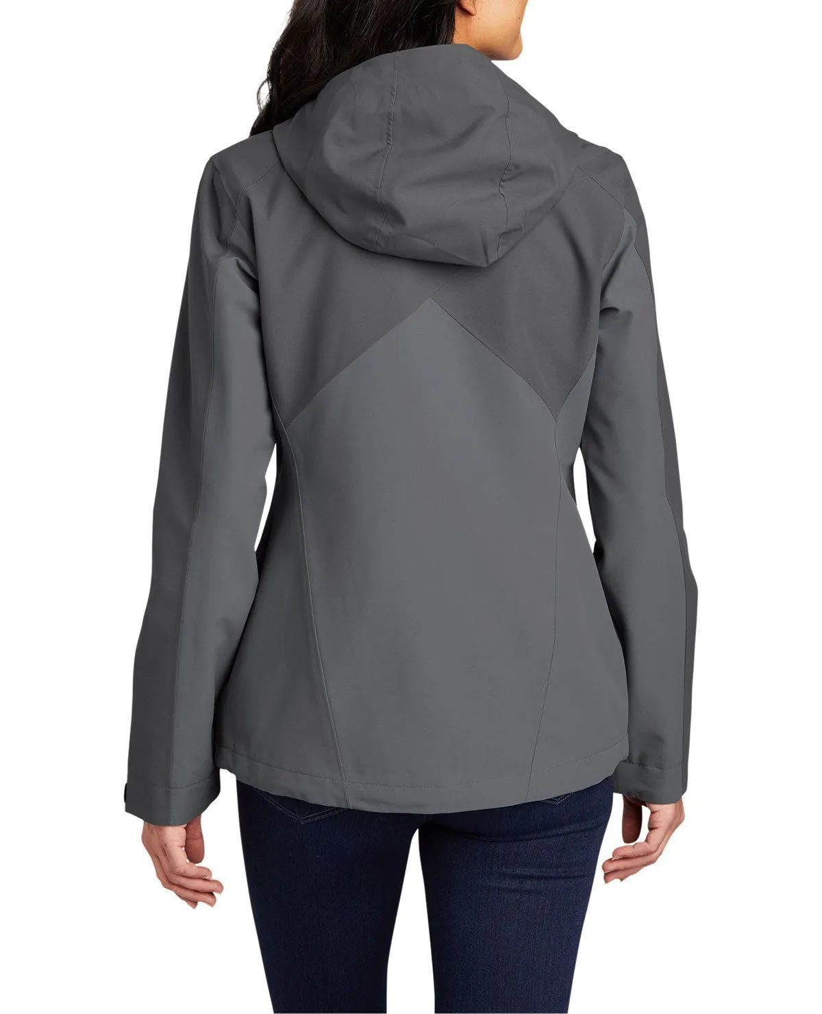 Women's Full-Zip Hooded Waterproof Rain Jacket