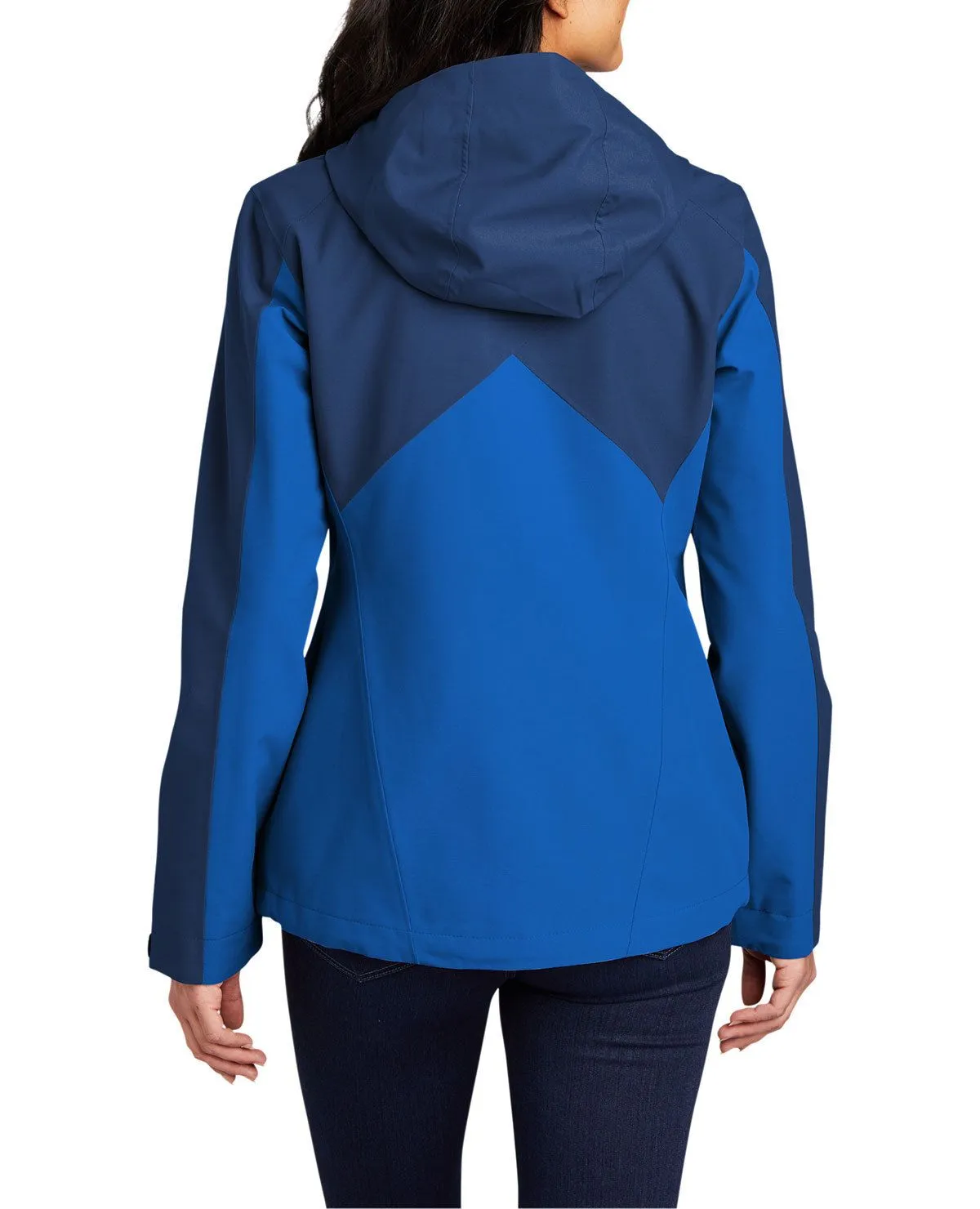 Women's Full-Zip Hooded Waterproof Rain Jacket