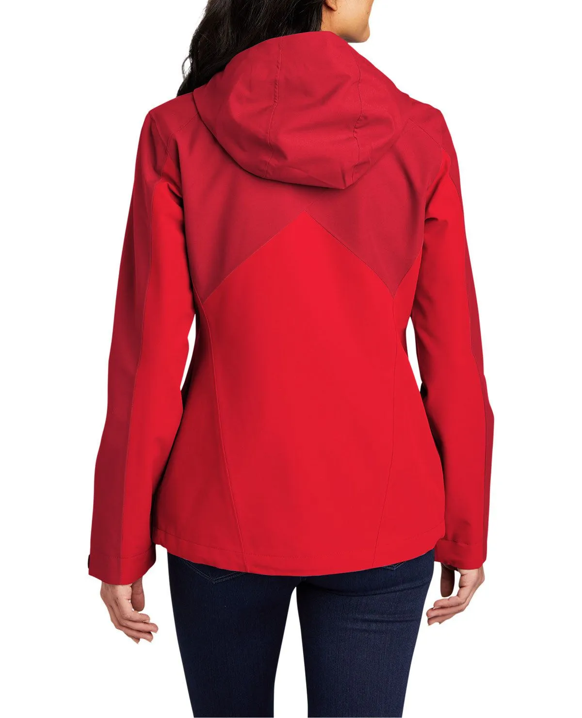 Women's Full-Zip Hooded Waterproof Rain Jacket