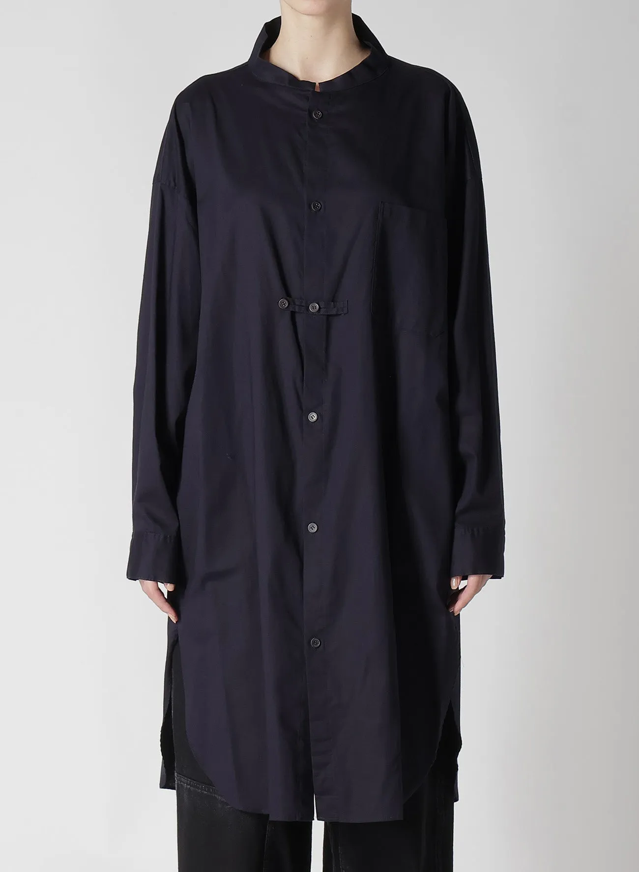 [Y's BORN PRODUCT] THIN COTTON TWILL SHIRT DRESS