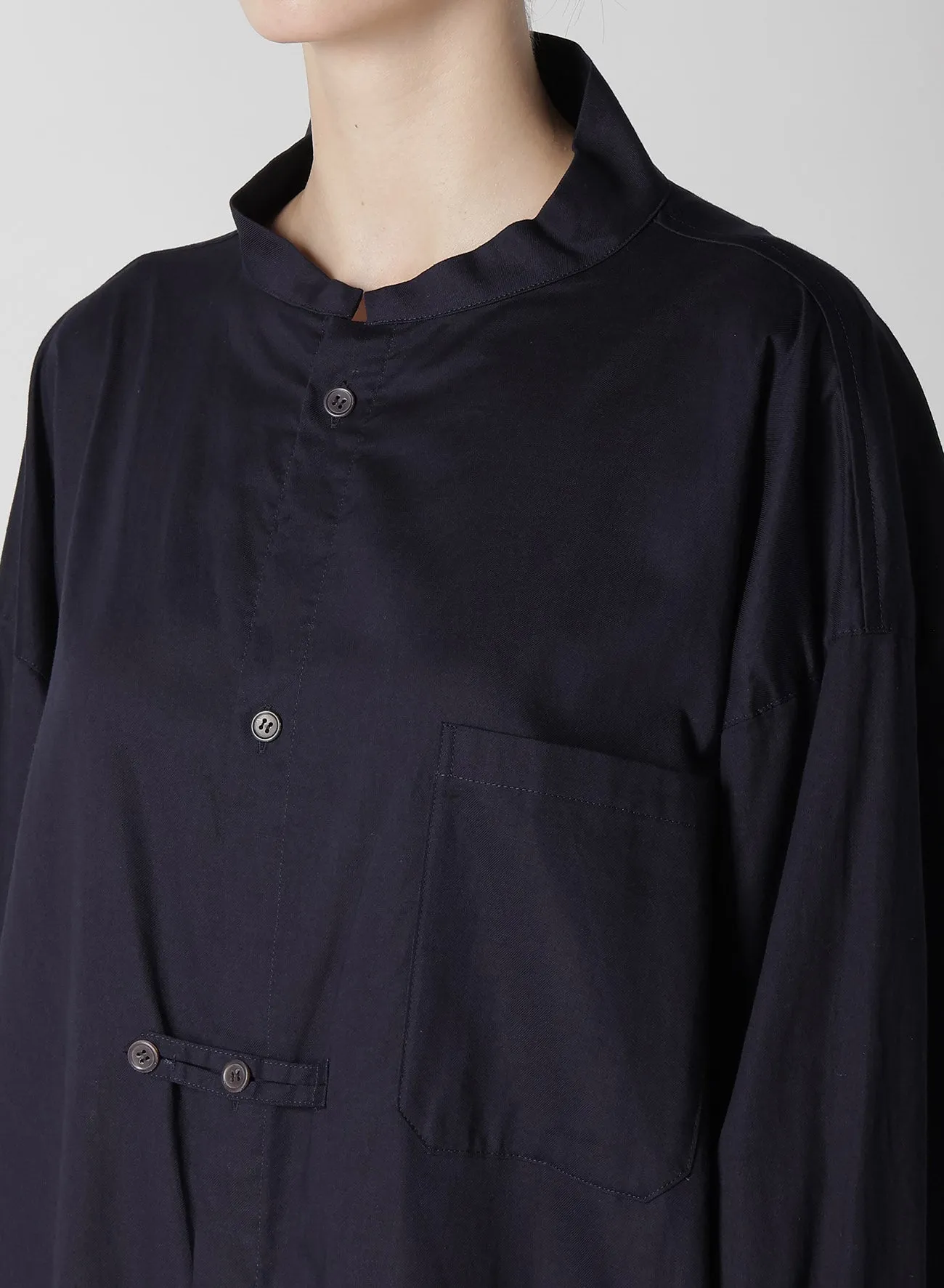 [Y's BORN PRODUCT] THIN COTTON TWILL SHIRT DRESS