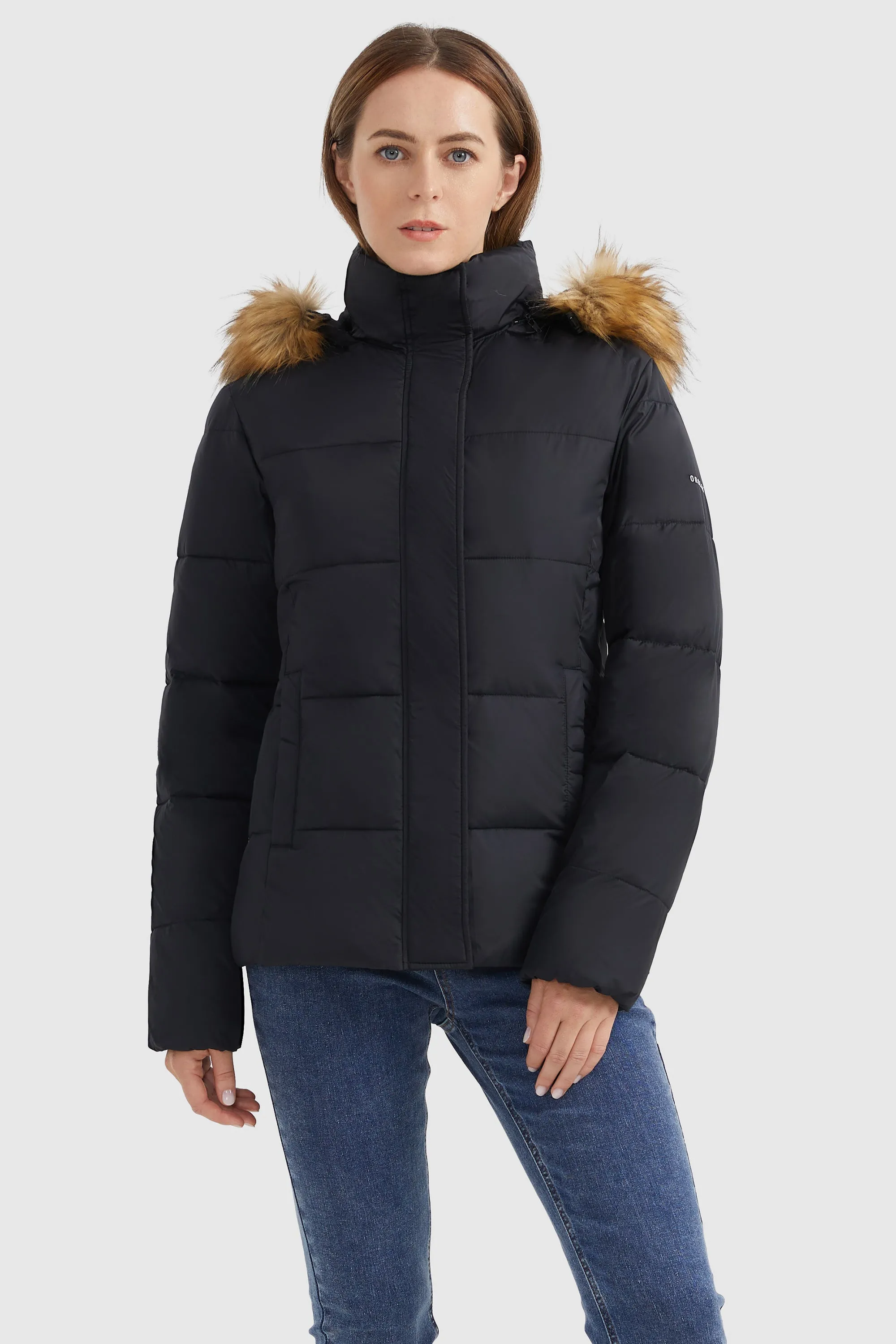 Zipper Hooded Lightweight Puffer Jacket